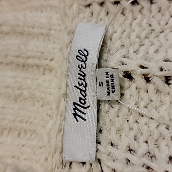 Madewell Striped Diaz Open Knit Cardigan Size Small S NWT - Picture 4 of 11